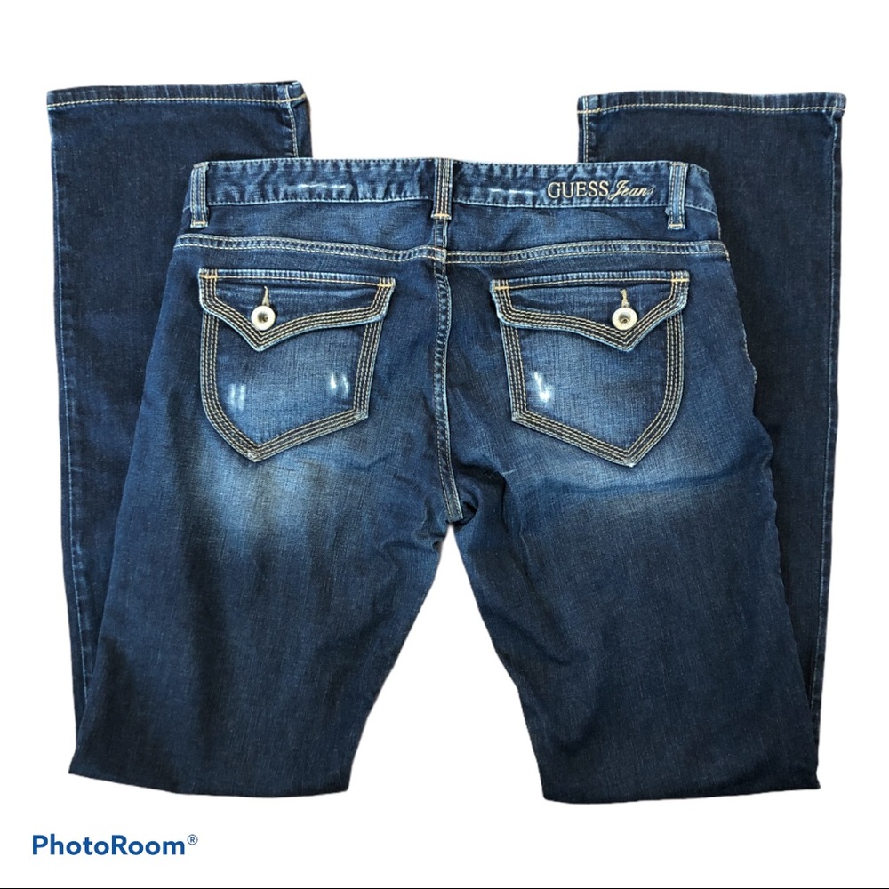 Guess Jeans bootcut low-rise blue jeans